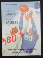 October 30, 1954 Eagles vs. Green Bay Packers Football Game Program 195492