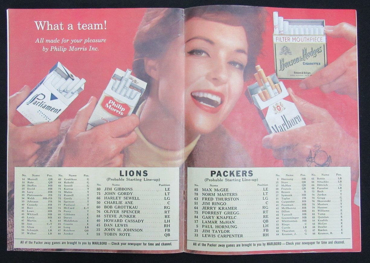 October 4, 1959 Detroit Lions vs. Green Bay Packers Football Game Program 195496