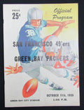 October 11, 1959 49ers vs. Green Bay Packers Football Game Program 195498