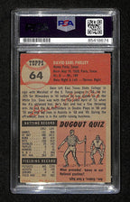 Dave Philley Signed 1953 Topps Card #64 Philadelphia Athletics PSA/DNA 194841