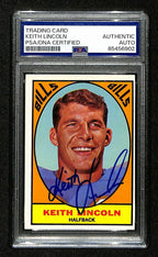 Keith Lincoln Signed/Auto 1967 Topps Card #15 Buffalo Bills PSA/DNA 195075