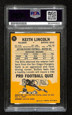 Keith Lincoln Signed/Auto 1967 Topps Card #15 Buffalo Bills PSA/DNA 195075
