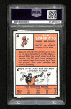 Bob Scarpitto Signed/Auto 1966 Topps Card #42 Denver Broncos PSA/DNA 195086