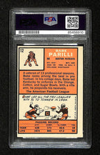 Babe Parilli Signed/Auto 1966 Topps Card #12 Boston Patriots PSA/DNA 195088