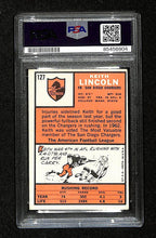 Keith Lincoln Signed/Auto 1966 Topps Card #127 San Diego Chargers PSA/DNA 195090