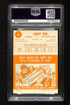 Jimmy Orr Signed/Autographed 1963 Topps Card #3 Baltimore Colts PSA/DNA 195107