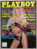 Rena Mero "Sable" Signed/Auto Sept 1999 Playboy Magazine NO LABEL PSA/DNA 192862