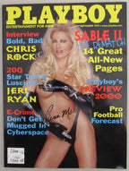 Rena Mero "Sable" Signed/Auto Sept 1999 Playboy Magazine NO LABEL PSA/DNA 192862