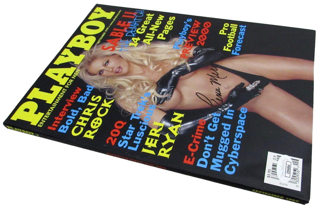 Rena Mero "Sable" Signed/Auto Sept 1999 Playboy Magazine NO LABEL PSA/DNA 192862