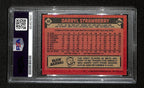 Darryl Strawberry Signed/Inscr 1986 Topps Card #80 New York Mets PSA/DNA 194799