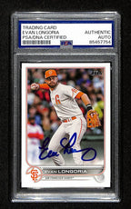 Evan Longoria Signed/Autographed 2022 Topps Card #617 Giants PSA/DNA 194800