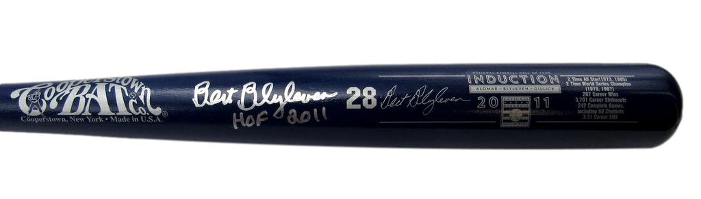 Bert Blyleven Signed/Auto CBC Baseball Bat 2011 Induction Twins JSA 196268