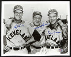 Ray Boone/Al Rosen/Hank Bauer Multi-Signed/Auto 8x10 Photo PSA/DNA 195445