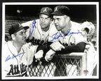 Lou Boudreau/Enos Slaughter/Johnny Sain Signed/Auto 8x10 Photo PSA/DNA 195447