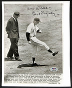 Bill Rigney Signed/Inscr 8x10 Press Photo 1959 New York Giants PSA/DNA 195475