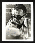 Larry Adler Signed/Auto 4x5 Photo Harmonica Player & Film Composer 196011