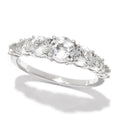 Gem Treasures Sterling Silver Choice of Gemstone Graduated Band Ring