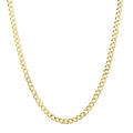 MAYAMAR 24K Gold Plated Choice of Length 7.2mm Curb Link Necklace