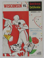 October 6, 1956 College Football Game Program Wisconsin vs. USC 195701