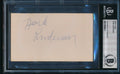 Hunk Anderson HOF Signed/Auto 3x5 Index Card Bears/Notre Dame Beckett 195735