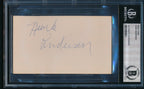 Hunk Anderson HOF Signed/Auto 3x5 Index Card Bears/Notre Dame Beckett 195735