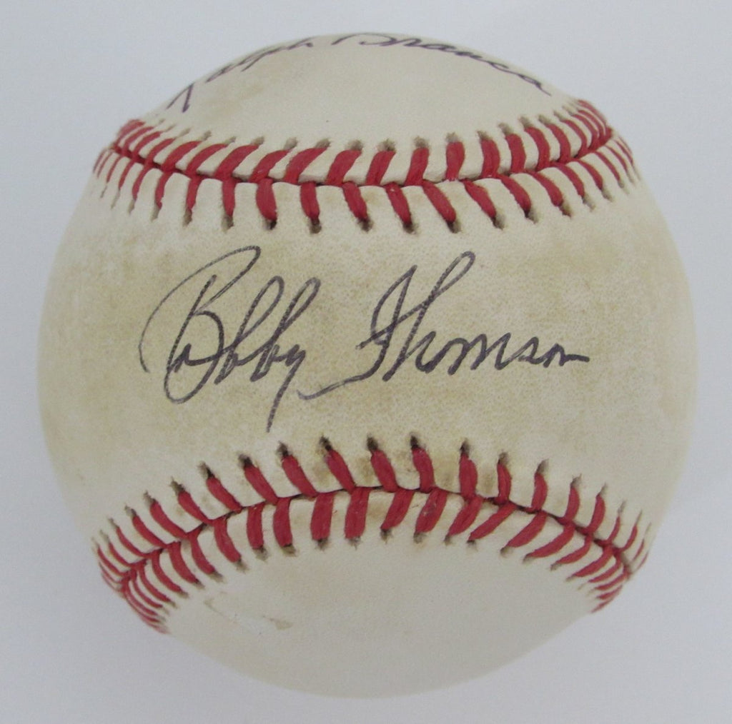 Bobby Thomson Signed/Autographed ONL Baseball New York Giants PSA/DNA 195757