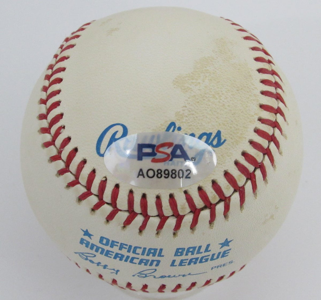 Eddie Lopat Signed/Autographed OAL Baseball New York Yankees PSA/DNA 195780