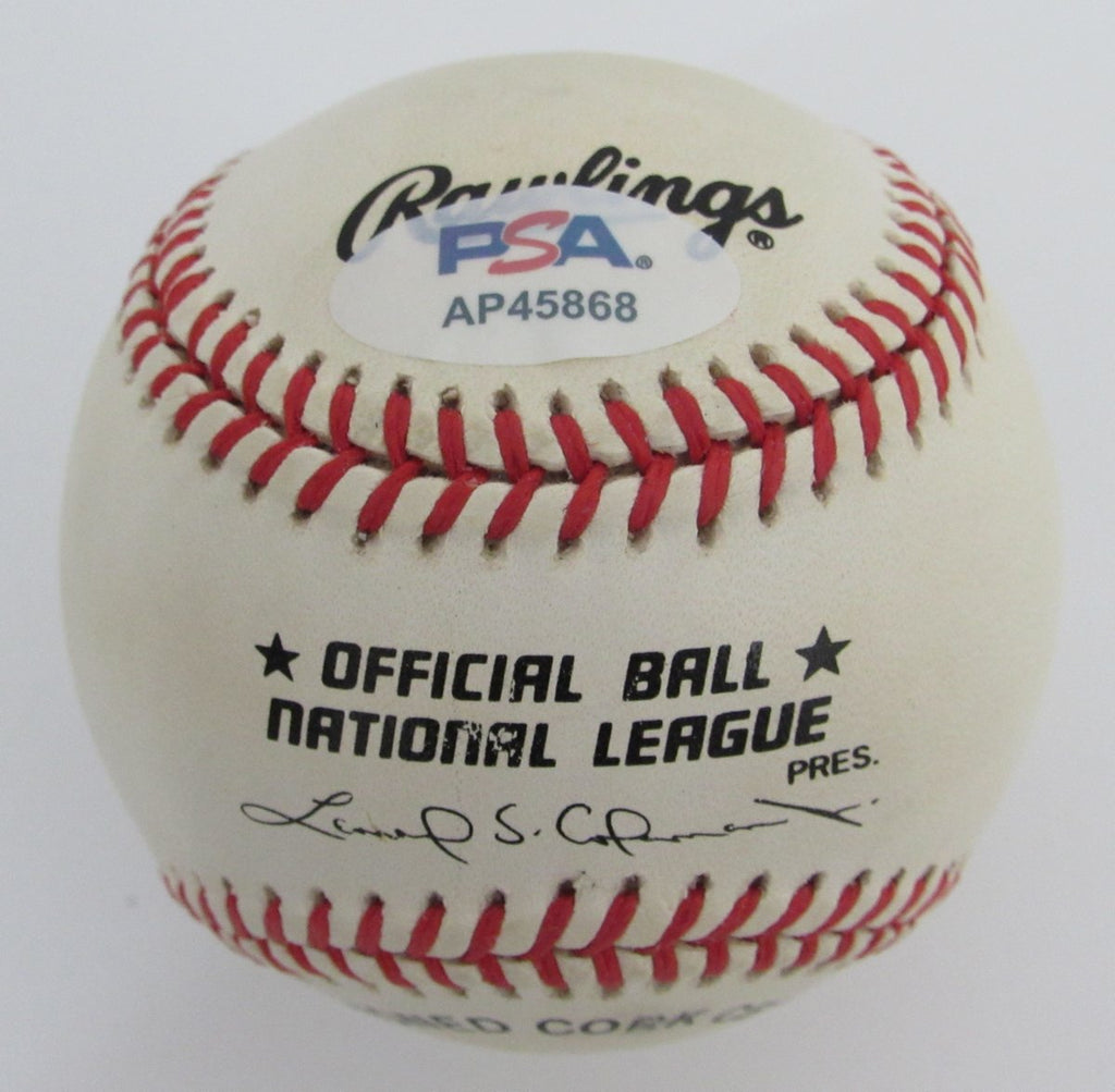 Marty Brennaman Signed/Auto ONL Baseball Sportscaster Reds PSA/DNA 195818