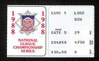 1988 NLCS Game 5 Los Angeles Dodgers vs. New York Mets Ticket Stub 194161