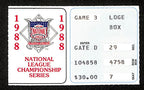 1988 NLCS Game 3 Los Angeles Dodgers vs. New York Mets Ticket Stub 194160