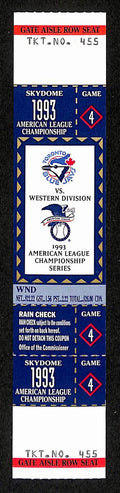 1993 ALCS Game 4 Chicago White Sox vs. Toronto Blue Jays Full Ticket 194151