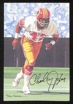 Charlie Taylor HOF Signed 1990 Goal Line Art GLAC Postcard Redskins JSA 196077