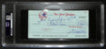 Bob Lemon HOF Signed/Auto 1984 NY Yankees Payroll Bank Check PSA/DNA 194532