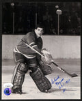 Chuck Rayner HOF Signed/Inscribed 8x10 B/W Photo New York Rangers JSA 196640