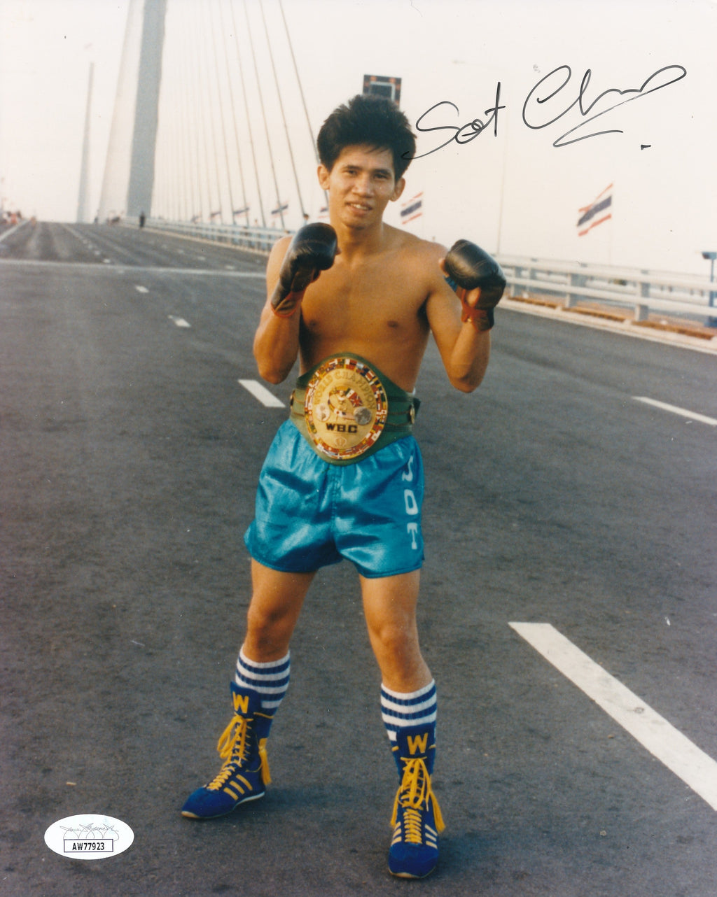 Sot Chitalada Signed/Autographed 8x10 Photo Boxer JSA 197044