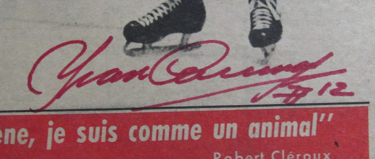 1969 Sport Illustre Full Newspaper Multi-Signed by (3) Montreal Canadiens 196774