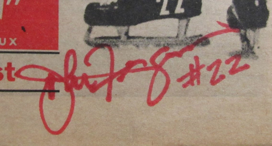 1969 Sport Illustre Full Newspaper Multi-Signed by (3) Montreal Canadiens 196774