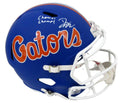 D. J. Lagway Signed/Inscr Blue Matte Full Size Replica Helmet Florida JSA 197048