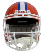 D. J. Lagway Signed/Inscr Orange Full Size Replica Helmet Florida JSA 197049