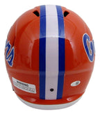 D. J. Lagway Signed/Inscr Orange Full Size Replica Helmet Florida JSA 197049