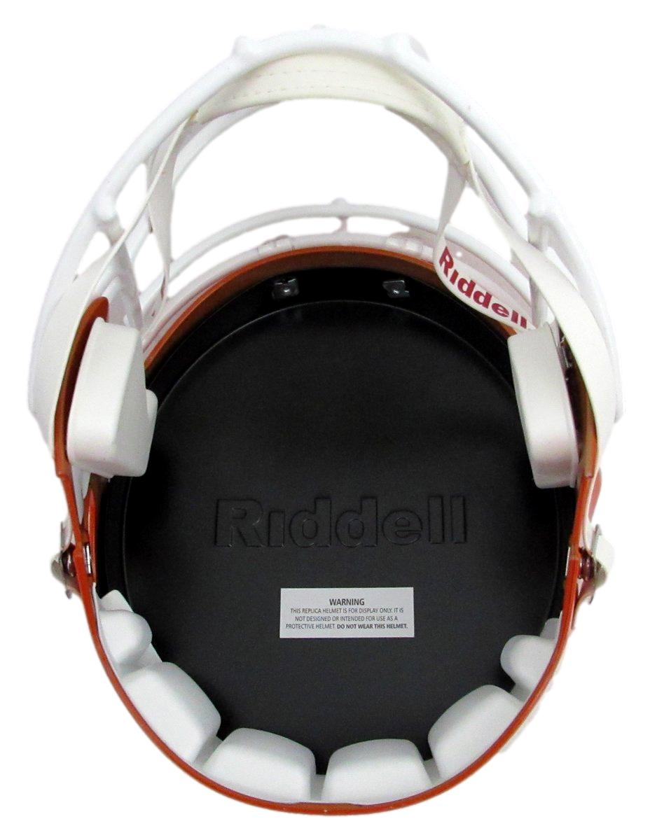D. J. Lagway Signed/Inscr Orange Full Size Replica Helmet Florida JSA 197049