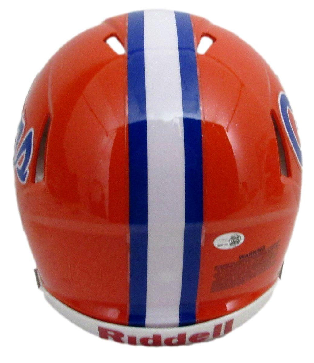 D. J. Lagway Signed/Inscr Orange Full Size Authentic Helmet Florida JSA 197050