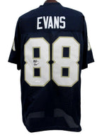 Mitchell Evans Signed/Auto Navy Custom Football Jersey Notre Dame JSA 195672