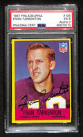 Fran Tarkenton Signed 1967 Philadelphia Card #106 Vikings PSA/DNA EX 5 195923