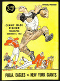 1953 Philadelphia Aegles vs. New York Giants NFL Football Game Program 192901