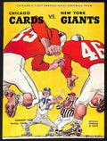 1956 Chicago Cardinals vs. New York Giants NFL Football Game Program 196086