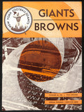 1954 New York Giants vs. Cleveland Browns NFL Football Game Program 196088