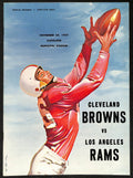 1957 Cleveland Browns vs. Los Angeles Rams NFL Football Game Program 196091