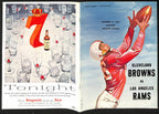 1957 Cleveland Browns vs. Los Angeles Rams NFL Football Game Program 196091
