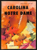 1955 Vintage Carolina vs Notre Dame College Football Game Program 196137